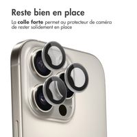 imoshion Lot de 2 protections d'objectif de caméra Apple iPhone 16 Pro / 16 Pro Max - Natural / Titanium