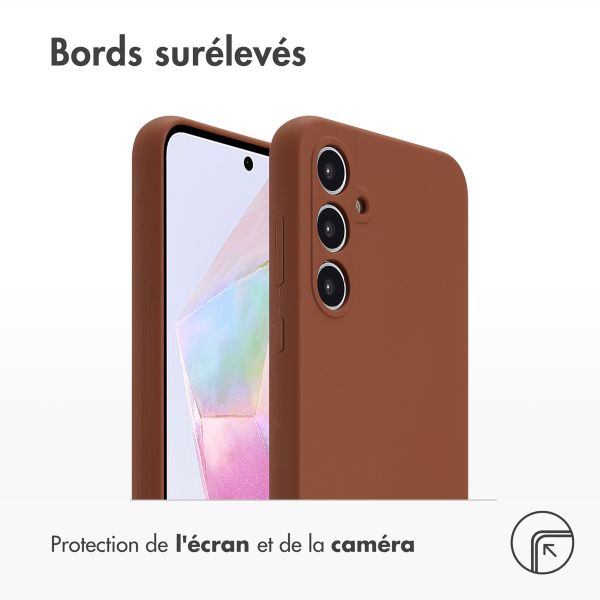 Accezz Coque Liquid Silicone Samsung Galaxy A35 - New Tea Brown