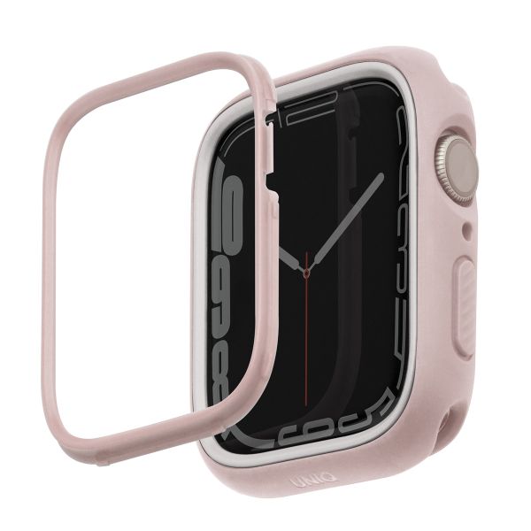 Uniq Moduo Coque Apple Watch avec Lunette interchangeable Apple Watch 4-9 / SE - 40/41 mm - Blush (Pink/White)