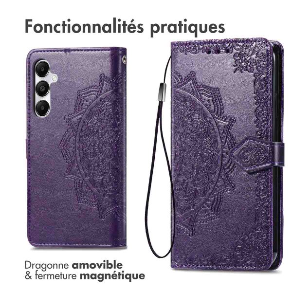 imoshion Etui de télephone Mandala Samsung Galaxy A35 - Violet
