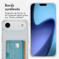 imoshion Coque silicone avec porte-cartes Apple iPhone Air - Transparent