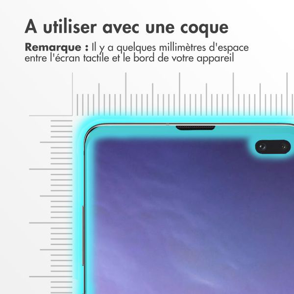Accezz Protection d'écran en verre trempé Full Cover Samsung Galaxy S10 Plus