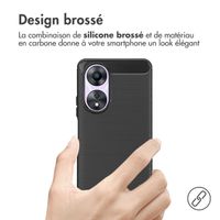 imoshion Coque Brushed Oppo A58 - Noir