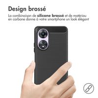 imoshion Coque Brushed Oppo A58 (4G) - Noir