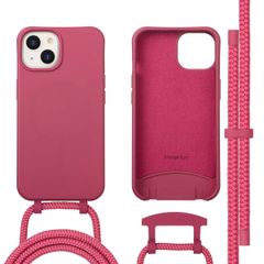 imoshion Coque arrière Color avec cordon amovible et MagSafe Apple iPhone 14 - Raspberry
