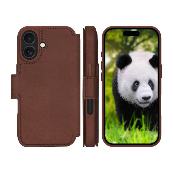 dbramante1928 Étui de téléphone portefeuille Lynge MagSafe Apple iPhone 17 - Dark Tan