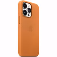 Apple Coque Leather MagSafe Apple iPhone 13 Pro Max - Golden Brown