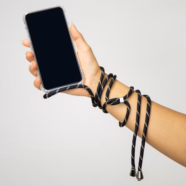 imoshion Coque avec cordon Samsung Galaxy A13 (5G) - Noir / Dorée