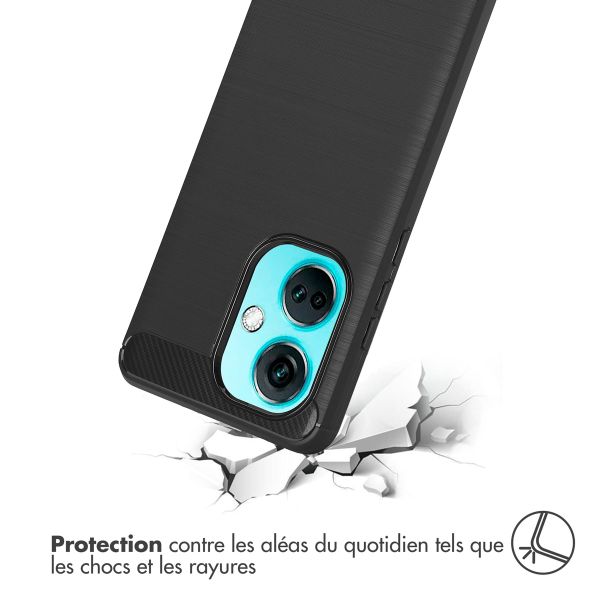 imoshion Coque Brushed OnePlus Nord CE 3 - Noir