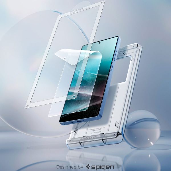 Spigen EliteShield EZ Fit avec plateau d'installation - 1 pack Samsung Galaxy S25 Ultra