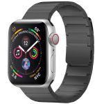 Selencia Bracelet magnétique en acier Apple Watch Series 1-9 / SE - 38/40/41 mm / Series 10 - 42 mm - Noir