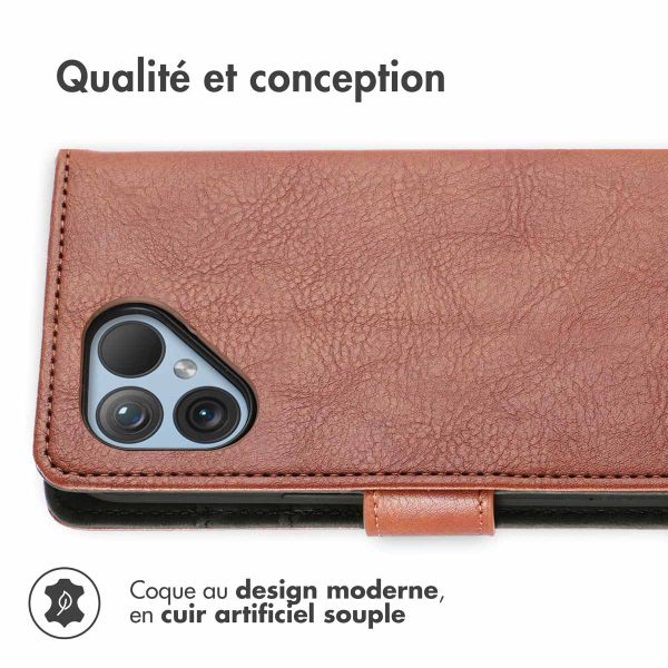 imoshion Étui de télephone portefeuille Fairphone 5 - Marron