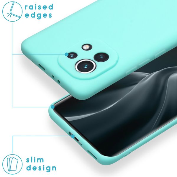 imoshion Coque Couleur Xiaomi Mi 11 - Menthe verte