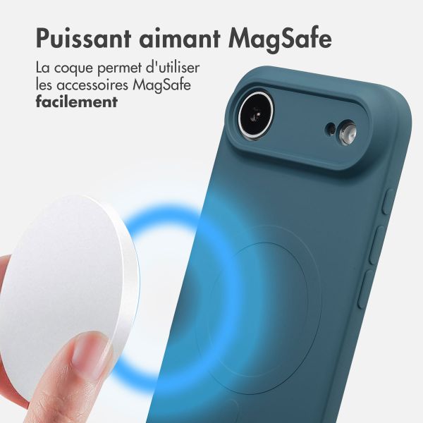 imoshion Coque Couleur avec MagSafe Apple iPhone Air - Bleu foncé