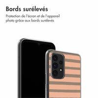 imoshion Coque Design Samsung Galaxy A53 - Striped peach reverse