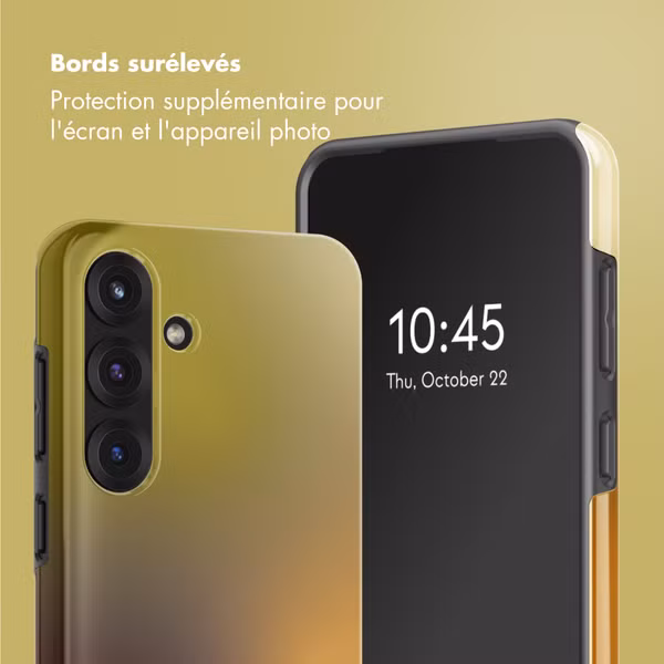 Selencia Coque arrière Vivid avec MagSafe Samsung Galaxy S25 - Gradient Olive Dust