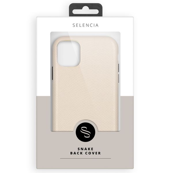 Selencia Coque Gaia Serpent iPhone 11 - Blanc