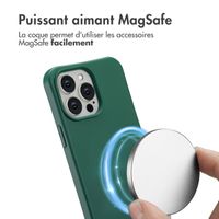 imoshion Coque arrière Color avec cordon amovible et MagSafe Apple iPhone 14 Pro Max - Vert foncé