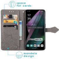 imoshion Etui de téléphone portefeuille Mandala OnePlus 10 Pro - Gris