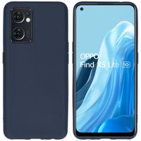 imoshion Coque Couleur Oppo Find X5 Lite 5G - Bleu foncé