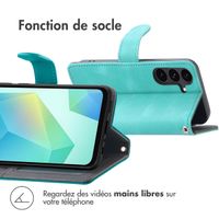 imoshion Etui de télephone portefeuille avec cordon Samsung Galaxy S25 FE - Turquoise