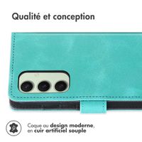 imoshion Etui de télephone portefeuille avec cordon Samsung Galaxy S24 FE - Turquoise