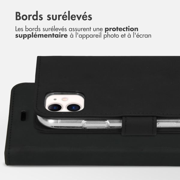 Accezz Étui de téléphone Wallet iPhone 11 - Noir