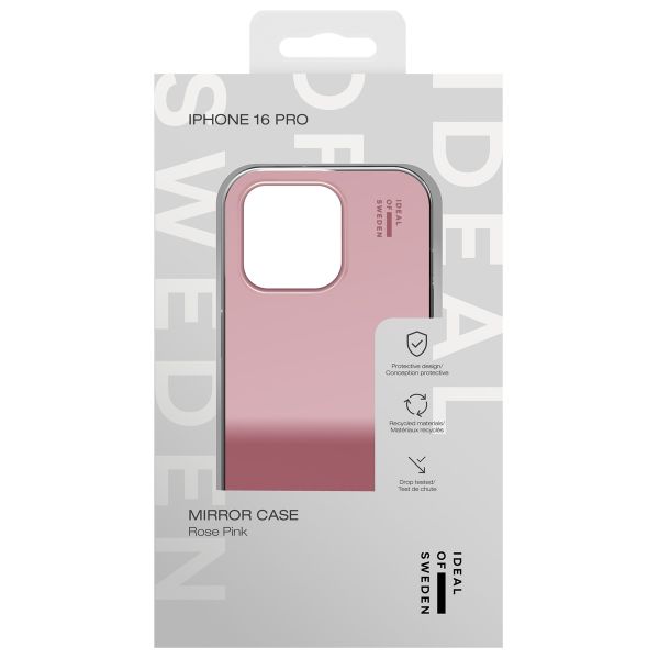 iDeal of Sweden Coque arrière Mirror Apple iPhone 16 Pro - Mirror Rose Pink
