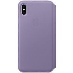 Apple Étui de téléphone Leather Folio Apple iPhone Xs Max - Lilac