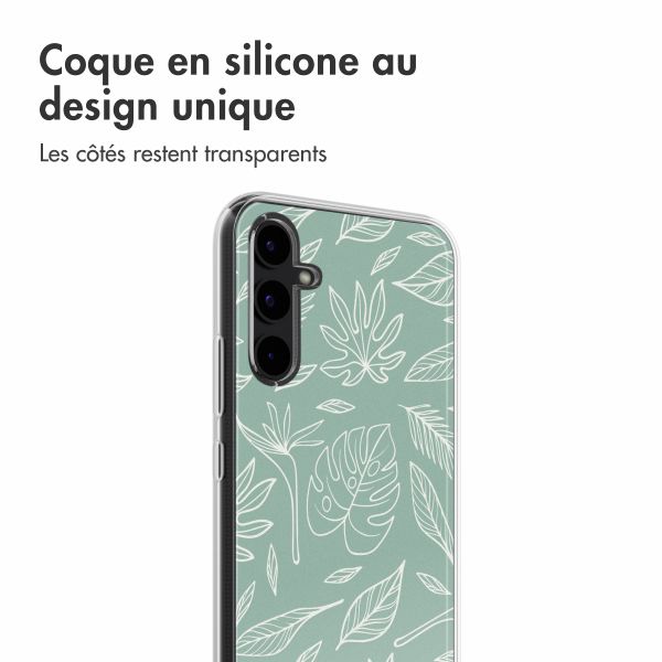 imoshion Coque Design Samsung Galaxy A34 (5G) - Leaves Line-Art