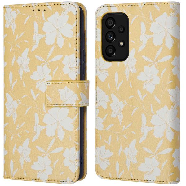 imoshion ﻿Étui de téléphone portefeuille Design Samsung Galaxy A53 - Yellow Flowers