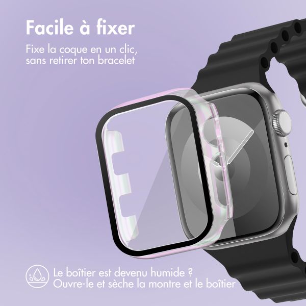 imoshion Coque rigide brillante à couverture complète pour Apple Watch Series 1 / 2 / 3 - 42 mm - Pearlescent