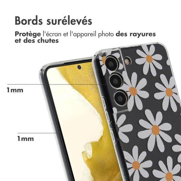 imoshion Coque Design Samsung Galaxy S22 - Daisy Flower