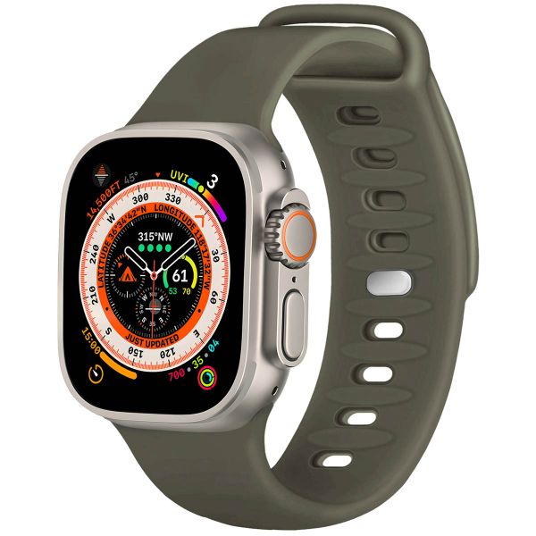 imoshion Bracelet en silicone Apple Watch Series 1-10 / SE / Ultra (2) - 42/44/45/46/49 mm - Olive Green