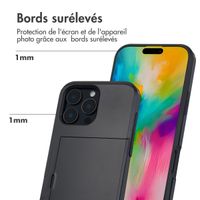 imoshion Coque arrière avec porte-cartes Apple iPhone 16 Pro Max - Noir