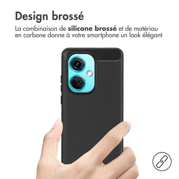 imoshion Coque Brushed OnePlus Nord CE 3 - Noir