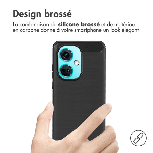 imoshion Coque Brushed OnePlus Nord CE 3 / CE 3 Lite - Noir