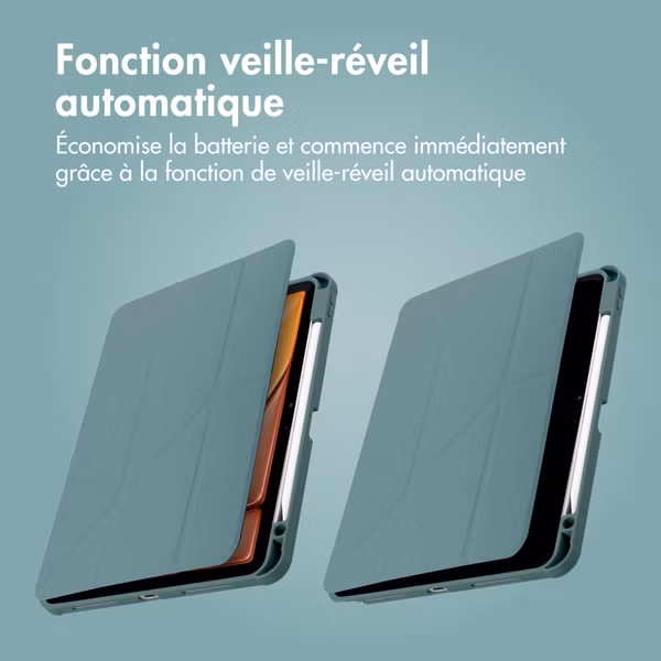 imoshion Coque tablette Origami Apple iPad Air 11 pouces (2025) M3 / (2024) M2 - Vert foncé