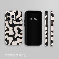 Selencia Coque arrière Vivid Apple iPhone 14 Pro - Art Wave Black