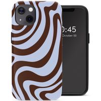 Selencia Coque arrière Vivid Apple iPhone 13 / 13 Pro - Dream Swirl Chocolate