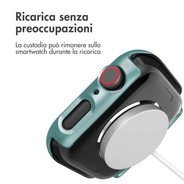 imoshion Coque rigide à couverture complète Apple Watch 7 / 8 / 9 - 41 mm - Vert foncé