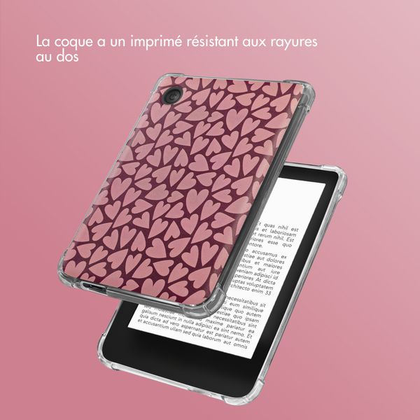 imoshion Coque Design Clear Kobo Clara Colour / Clara BW - Hearty Blush