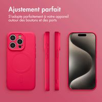 imoshion Coque Couleur avec MagSafe Apple iPhone 15 Pro - Neon Pink
