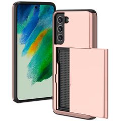 imoshion Coque arrière avec porte-cartes Samsung Galaxy S21 FE - Rose Dorée