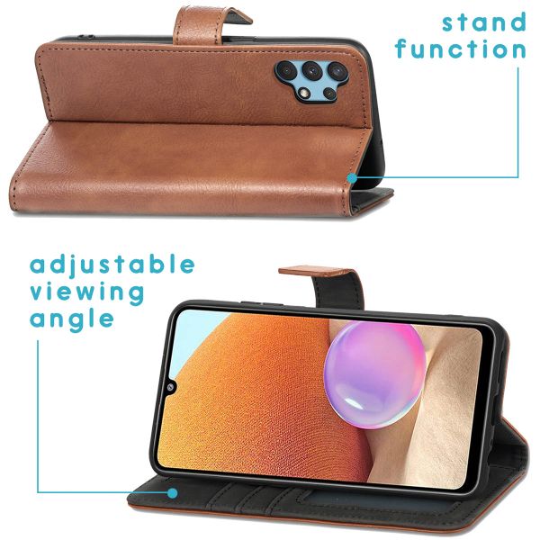 imoshion Étui de télephone portefeuille Samsung Galaxy A32 (4G) - Marron