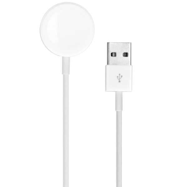 ﻿Câble de charge magnétique Apple Watch - USB-A - 1 mètre - Blanc