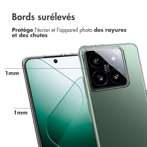 Accezz Coque Clear Xiaomi 14T Pro - Transparent