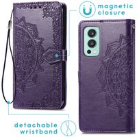 imoshion Etui de téléphone portefeuille Mandala OnePlus Nord 2 - Violet