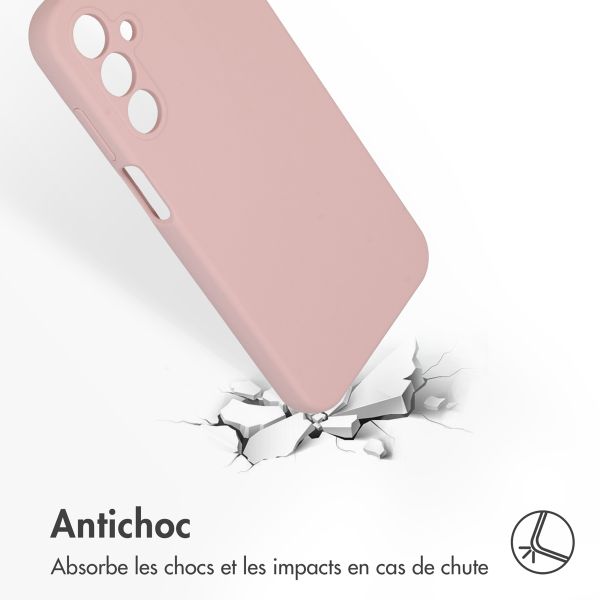 Accezz Coque Liquid Silicone Samsung Galaxy A15 (5G/4G) - Rose