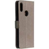 Etui de téléphone Fleurs de Trèfle Huawei Y6 (2019) - Gris
